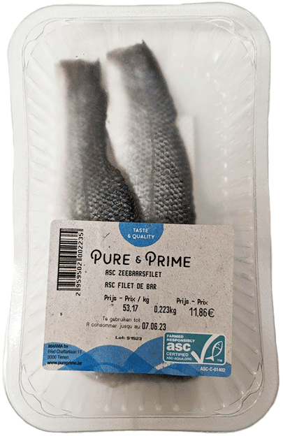 Pure & Prime Filet de bar ASC 200g GR/TR